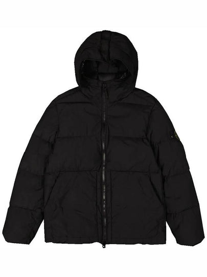 Naslan Light Watro Down Hooded Padding Black - STONE ISLAND - BALAAN 2