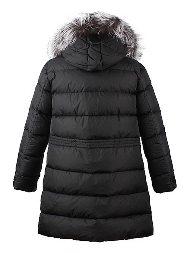 Women's Aphroti Silver Fox Fur Down Long Padding Black - MONCLER - BALAAN 5