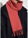 Wool Fringe Muffler Mineral Red - ACNE STUDIOS - BALAAN 8