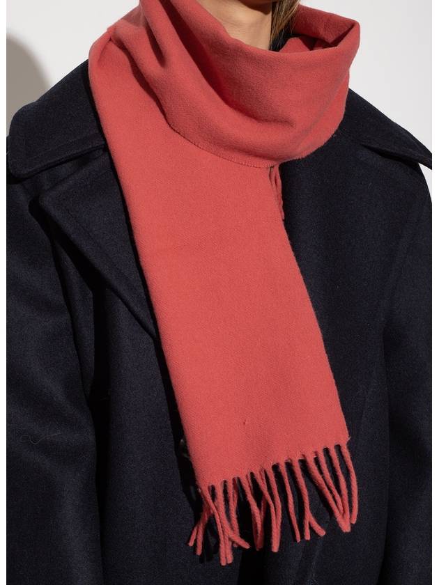 Wool Fringe Muffler Mineral Red - ACNE STUDIOS - BALAAN 8