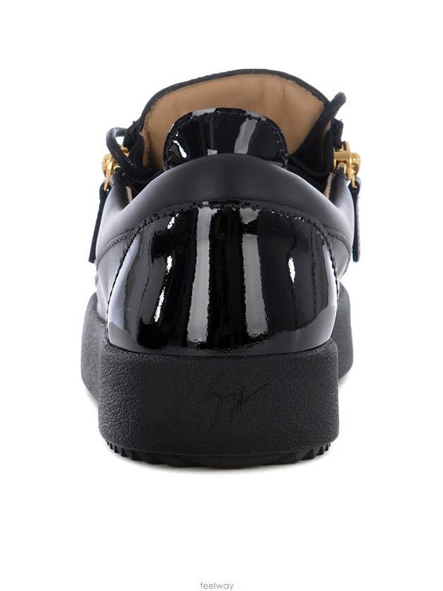 Frankie Crocodile Effect Low-Top Sneakers Black - GIUSEPPE ZANOTTI - BALAAN 6