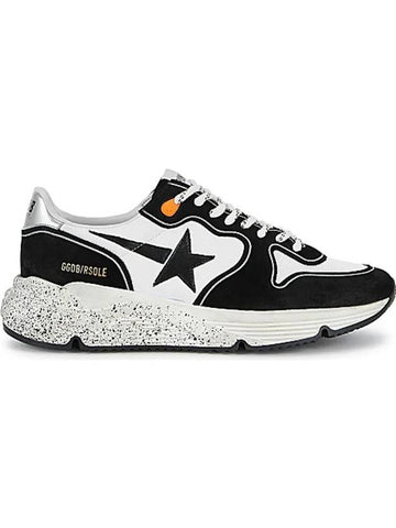 Golden Goose Deluxe Star Print Oversole Suede Running Sneakers Black - GOLDEN GOOSE - BALAAN 1