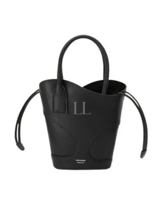 Women's Cut-Out Tote Bag Black - SALVATORE FERRAGAMO - BALAAN 2