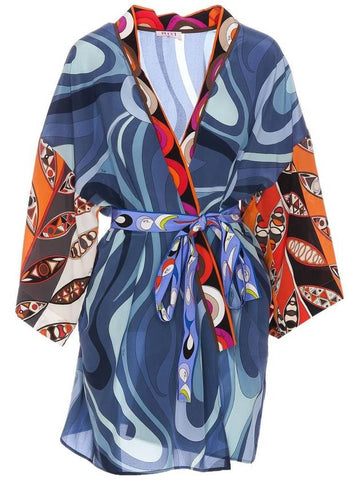 Pucci Printed Silk Night Gown - EMILIO PUCCI - BALAAN 1