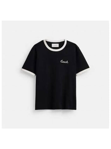 Signature Ringer T Shirt CS612 BLK - COACH - BALAAN 1