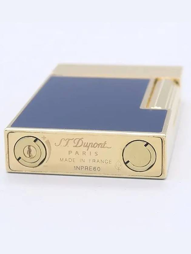 Dupont CA16457 Dark Blue Gold Line 2 Lighter - S.T. DUPONT - BALAAN 5