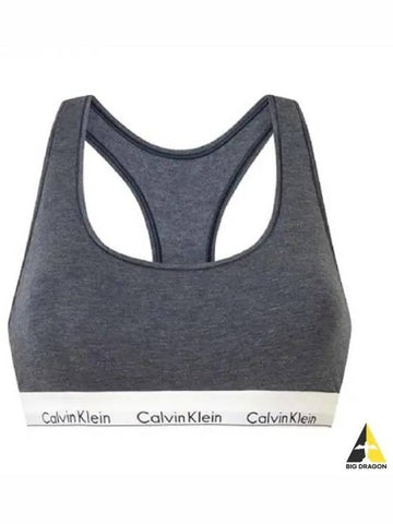 Women s Logo Band Sports Bra Navy 0000F3785E - CALVIN KLEIN - BALAAN 1