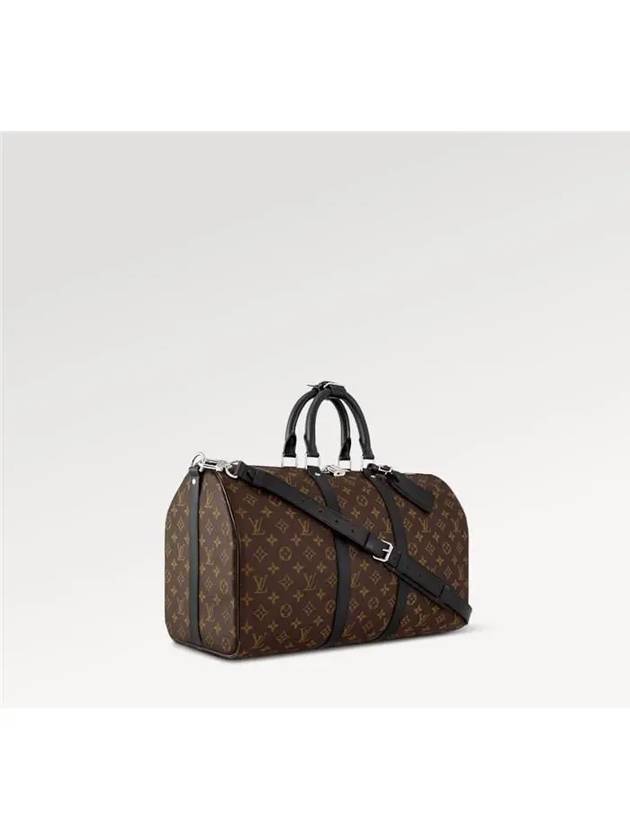 Keepall Bandouliere 45 Monogram Macassar Duffel Bag Brown - LOUIS VUITTON - BALAAN 3