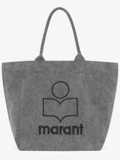 Yenky Embroidered Logo Small Tote Bag Grey - ISABEL MARANT - BALAAN 2