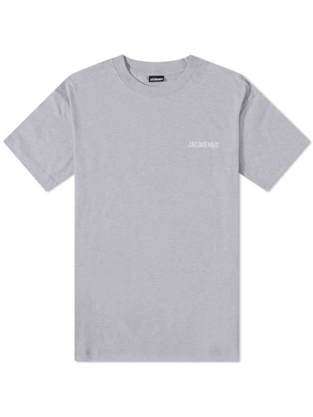 Le Logo Short Sleeve T-Shirt Grey - JACQUEMUS - BALAAN 1