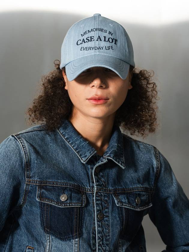 denim stitch ball cap light blue - CASEALOT - BALAAN 3