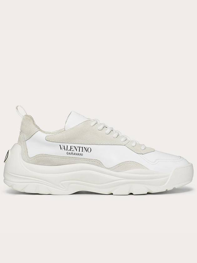 Gumboy Banshee Leather Low Top Sneakers White - VALENTINO - BALAAN 3