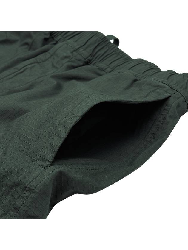 Loose Fit Cargo Straight Pants Dark Green - STONE ISLAND - BALAAN 4