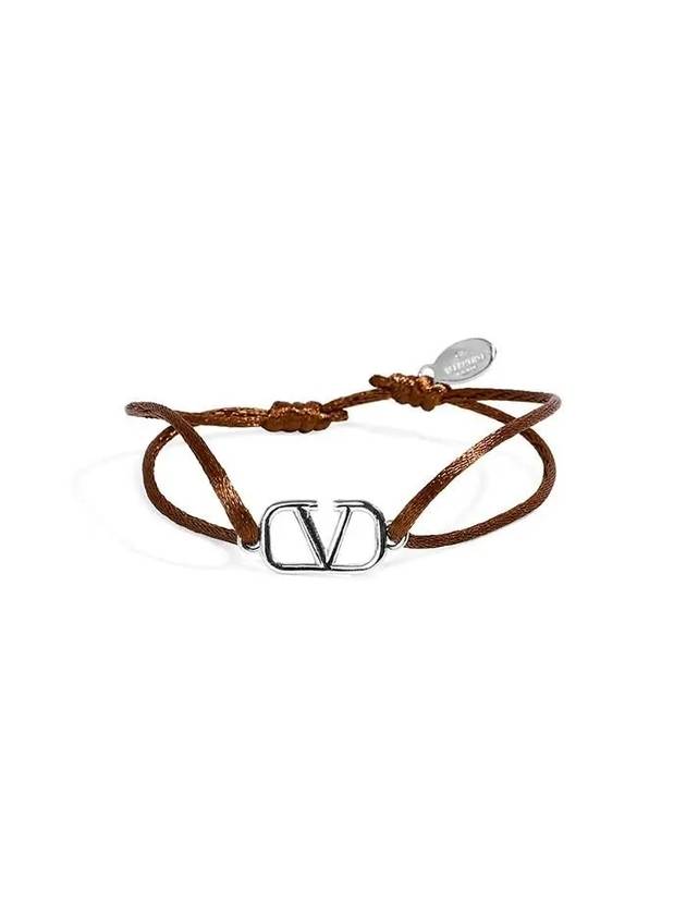 Valentino 3Y2J0M96 DTK KG8 J0M96 Garavani V logo cotton bracelet - RED VALENTINO - BALAAN 1