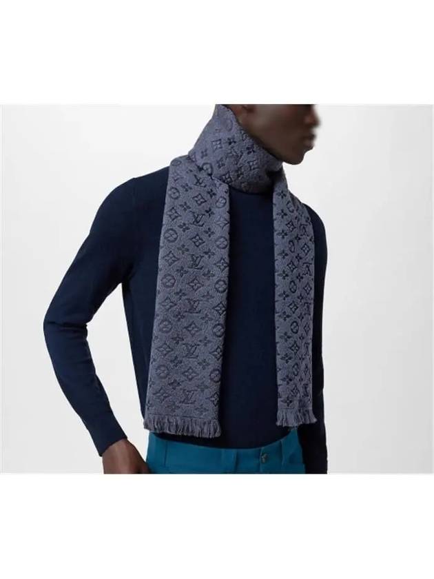 Monogram Classic Scarf Navy - LOUIS VUITTON - BALAAN 4