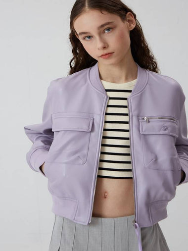 Back to the side zipper blouson PURPLE - REAL ME ANOTHER ME - BALAAN 1