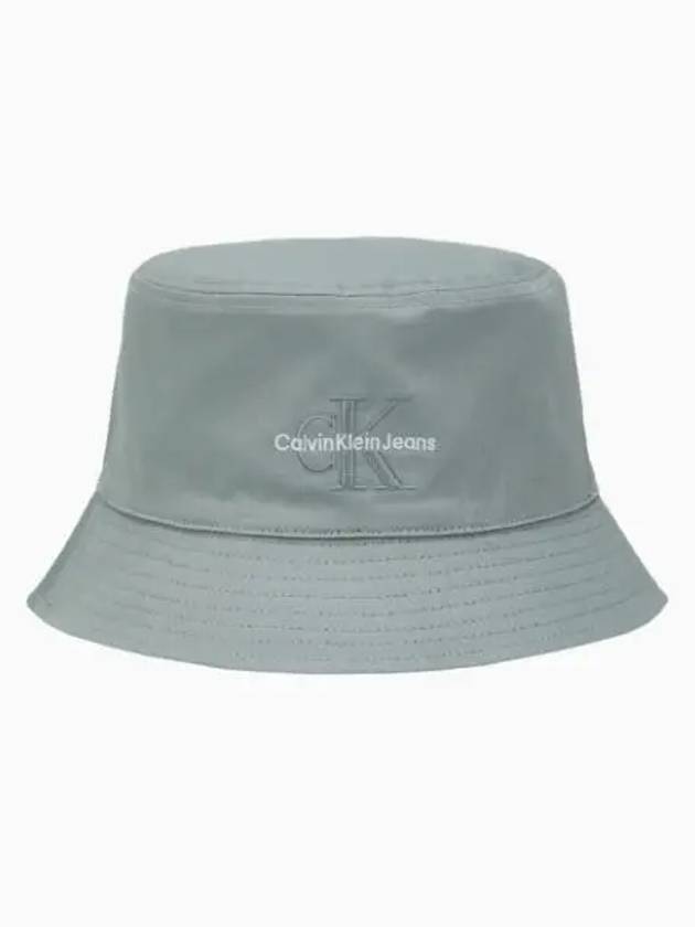 JEANS Men s Khaki Gray Black CKJ Monogram Embroidery Bucket Hat HX0342 PFF - CALVIN KLEIN - BALAAN 1