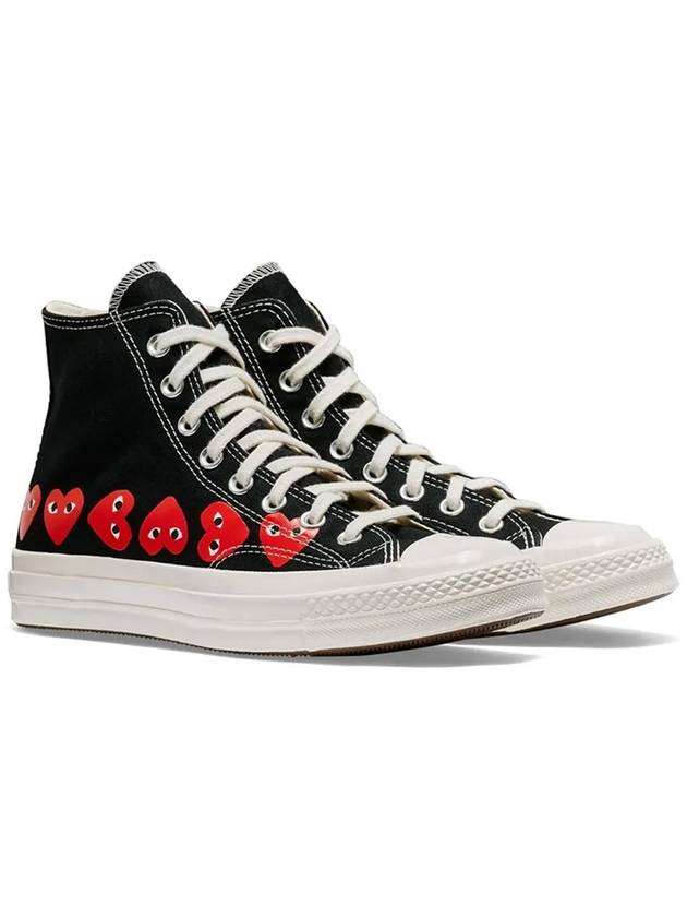 Play x Converse Chuck Taylor All Star 70 High Top Sneakers Black - COMME DES GARCONS - BALAAN 5