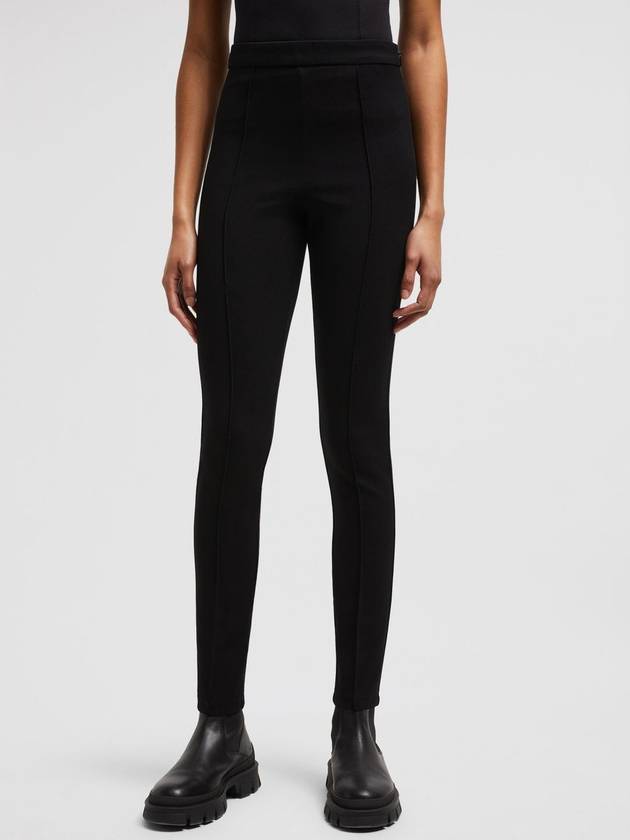 gabardine leggings black - MONCLER - BALAAN 4