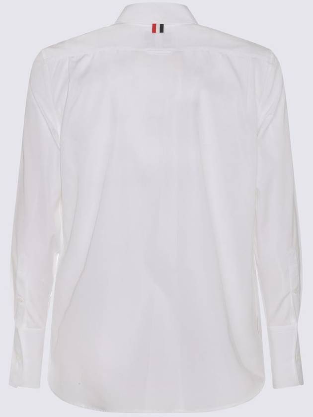 White Cotton Shirt FLL169A03113100 B0560985581 - THOM BROWNE - BALAAN 4