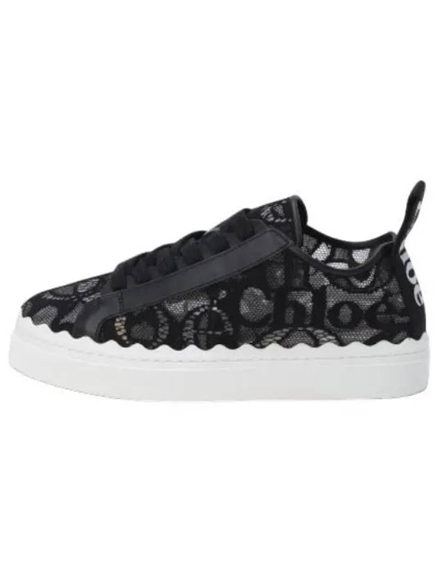 Lauren Lace Low Top Sneakers Black - CHLOE - BALAAN 2