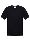 Label Logo Cotton Short Sleeve T-Shirt Black - ACNE STUDIOS - BALAAN 1