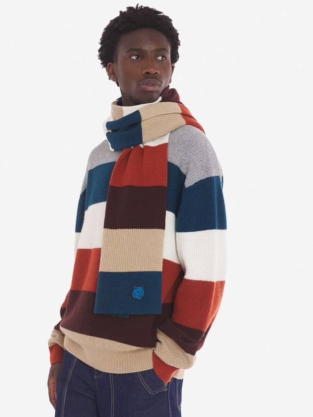 Preppy striped muffler - MAISON KITSUNE - BALAAN 3