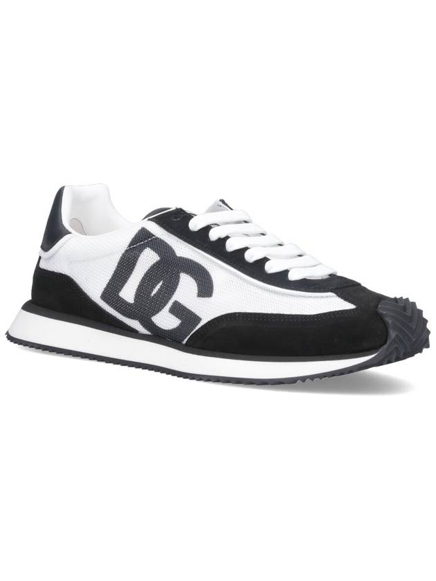 DG Logo Cushion Low Top Sneakers White Black - DOLCE&GABBANA - BALAAN 3