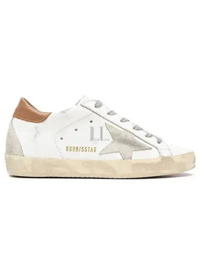 Brown Tab Superstar Classic Low Top Sneakers White - GOLDEN GOOSE - BALAAN 2