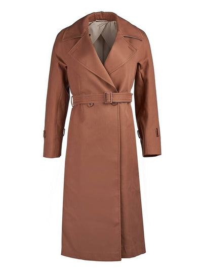 Women's Double Breasted Trench Coat Beige - MAX MARA - BALAAN 2