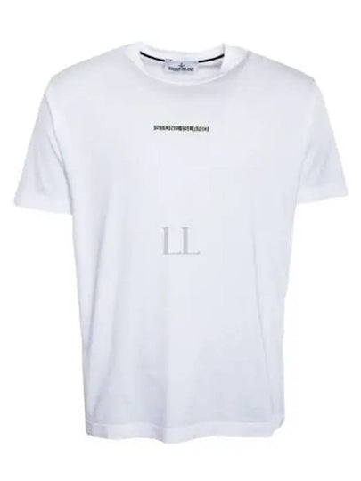 Micro Graphics One Print Short Sleeve T Shirt White - STONE ISLAND - BALAAN 2