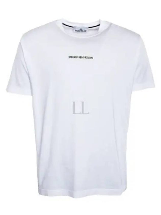 Micro Graphics One Print Short Sleeve T Shirt White - STONE ISLAND - BALAAN 2