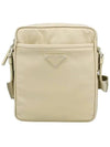 Triangle Logo Re-Nylon Saffiano Leather Cross Bag Beige - PRADA - BALAAN 2