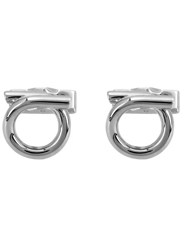 Gancini Cufflinks Silver - SALVATORE FERRAGAMO - BALAAN 3