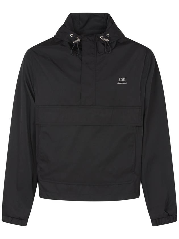 Alexandre Mattiussi Windbreaker Hoodie Black - AMI - BALAAN 2