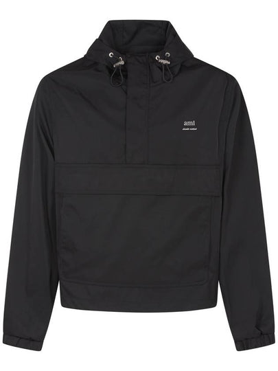 Alexandre Mattiussi Windbreaker Hoodie Black - AMI - BALAAN 2