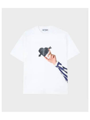 U CLASSIC T SHIRT CUORE DI PIETRA OFFWHITE OFF WHITE PPT - SUNNEI - BALAAN 1