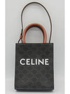 Triomphe Vertical Cavas Small Tote Bag Tan - CELINE - BALAAN 3