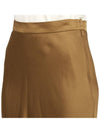 Women's Zurlo Envers Satin A Line Skirt Camel - MAX MARA - BALAAN 9