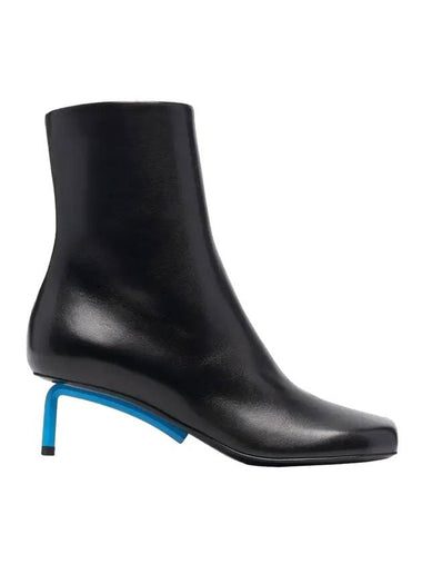 ankle blue heel middle boots black - OFF WHITE - BALAAN 1