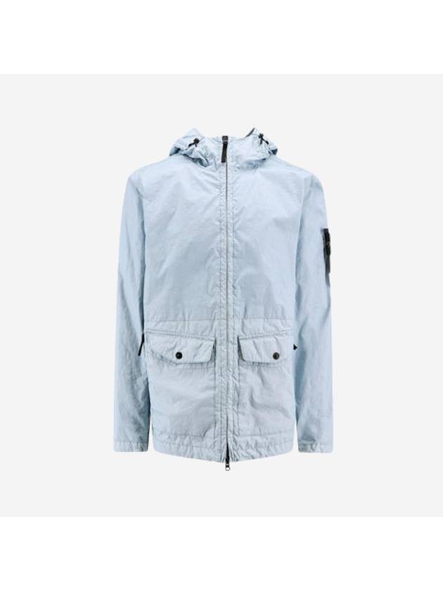 Membrana 3L TC Hooded Jacket Sky Blue - STONE ISLAND - BALAAN 2