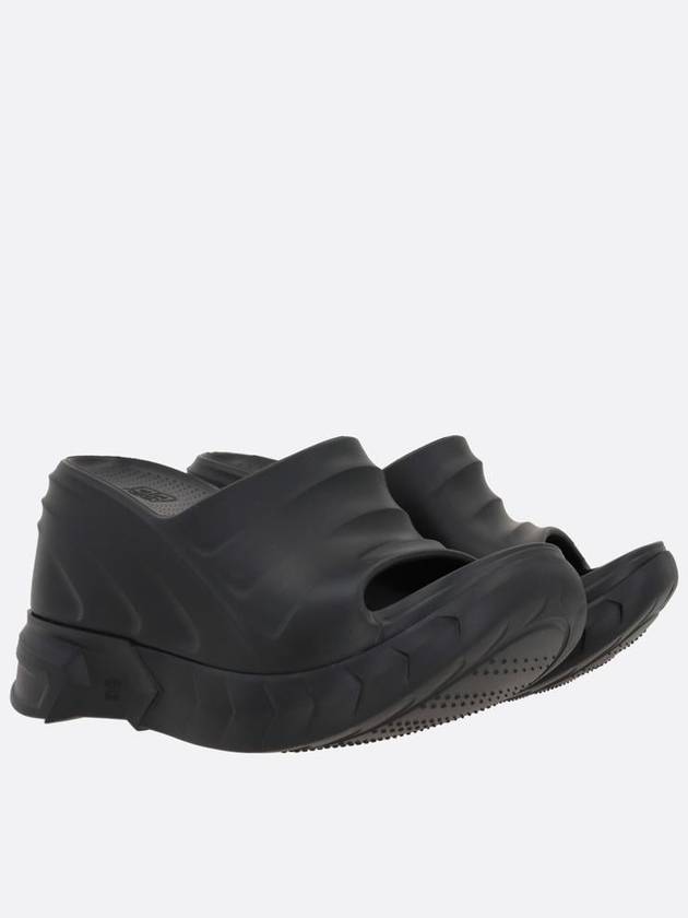 Women's Marshmallow Rubber Sandals Slippers Black - GIVENCHY - BALAAN 3