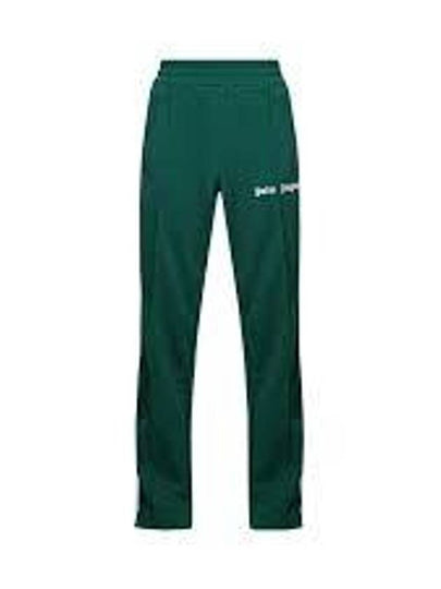 Men's Logo Print Track Pants Green - PALM ANGELS - BALAAN 2