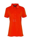 Women's Golf Tour Tech Polo Shirt Orange - J.LINDEBERG - BALAAN 2