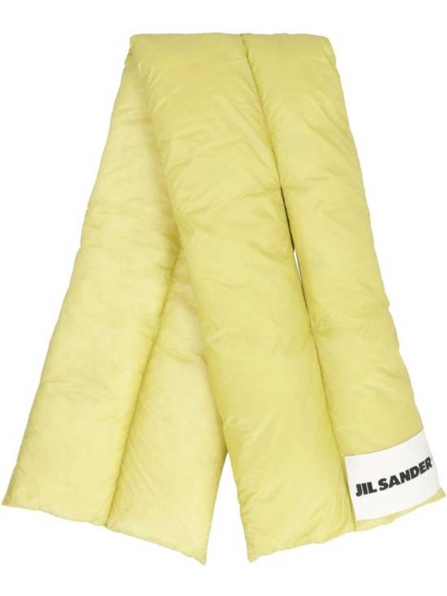 Logo Patch Down Scarf Green - JIL SANDER - BALAAN 4