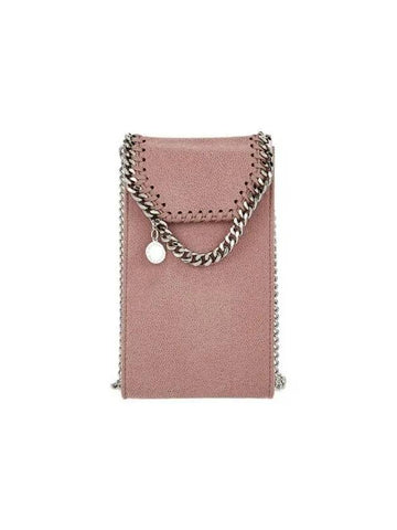 STELLA McCARTNEY Falabella Crossbody Phone Pouch Pink - STELLA MCCARTNEY - BALAAN 1