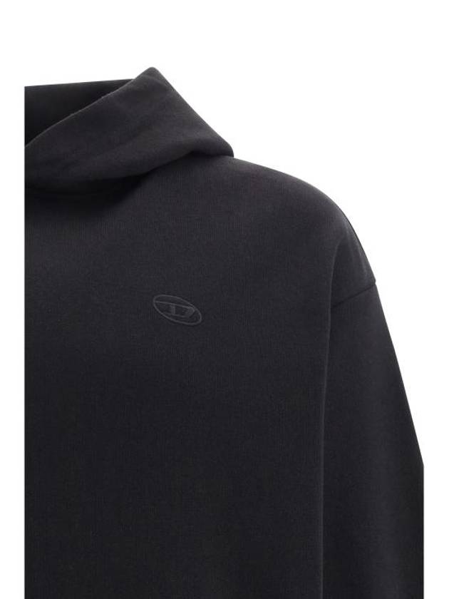 S Macs Megoval D Hoodie Black - DIESEL - BALAAN 4