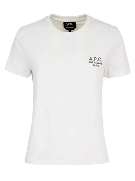 New Denise Logo Short Sleeve T-Shirt White - A.P.C. - BALAAN 2