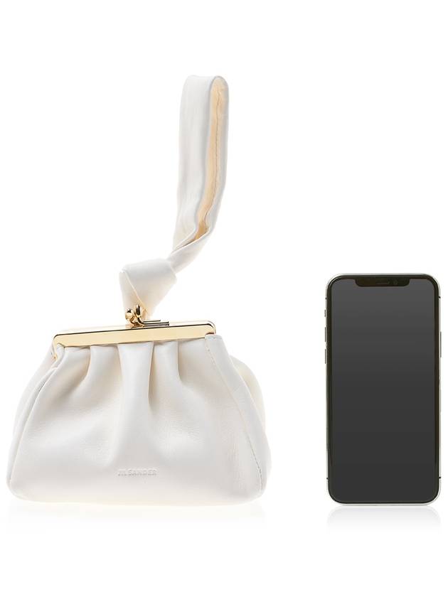 Goji Leather Pouch Bag White - JIL SANDER - BALAAN 7