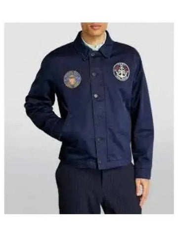 30 points satin utility jacket navy - POLO RALPH LAUREN - BALAAN 1